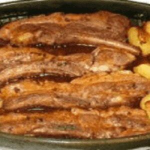 Entrecosto no Forno com Batatas