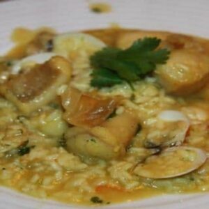 Arroz de Tamboril com Ameijoas