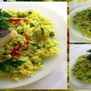 Bacalhau com Arroz de Ervilhas