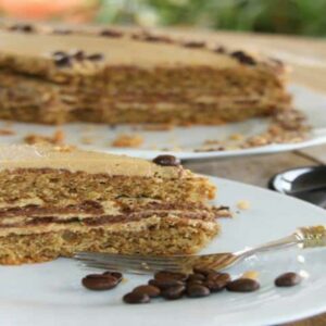 Bolo de Café com Creme Mocha