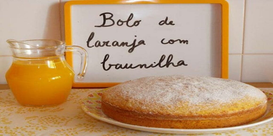 Bolo de Laranja e Baunilha