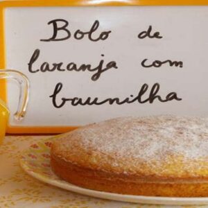 Bolo de Laranja e Baunilha