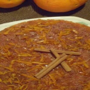 Bolo de Laranja e Canela