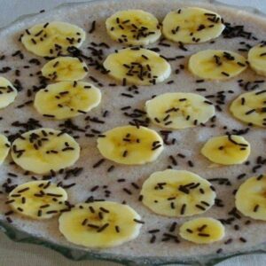 Mousse de Banana com Champanhe