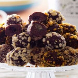 Bombons de Chocolate e Frutos Secos