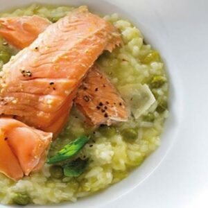 Salmão Selvagem Com Risotto