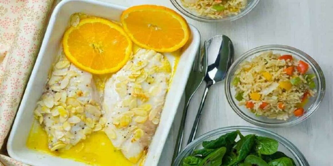 Redfish no Forno com Laranja